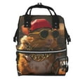 thumbnail image 1 of Disketp Hip-Hop Guinea Pig. Mochila de Pañales de Gran Capacidad con Múltiples Bolsillos, Mochila de Viaje Multifuncional para Bebé, Unisex, Moderna y Resistente, 1 of 6