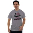 thumbnail image 4 of I Donut Want to Do Anything Funny Pun Plus Size Crewneck Graphic Tee Shirt Brisco Brands 2X, 4 of 5