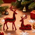 thumbnail image 4 of 2Pcs Reindeer Ornament Statues,Christmas Reindeer Plastic Sculpture Decor,Venados De Navidad Para Decoración,Standing Sitting Deer for Women Mom Gift Holiday Home Office TV Stand Shelf Wine Cabinet, 4 of 4