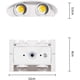 thumbnail image 2 of Aplique de pared Sincero 12 W 4 LED resistente al agua IP65 blanco cálido 2800 K, 2 of 5