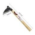 thumbnail image 3 of Lttoisl Japanese Weeding Sickle Hand Sickle, Hand Hoe Weed Remover Tool Japanese Weeding Sickle, Hoe Gardening Tools for Weeding and Cultivating, Stainless Steel Hoe for Gardening, 3 of 8