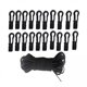 thumbnail image 1 of 2x Cuerda Elástica Con Clips Cuerdas Elásticas De Nailon Clips Para Kayak Marino, 1 of 5