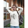 thumbnail image 2 of Realistic And Polygonal Lion Sweatshirt Women -Image by Shutterstock, Female 3X-Large, 2 of 4