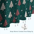 thumbnail image 6 of Dark Green Christmas Tree Pattern Shower Curtain 72"x84" ,Bathroom Decorative Shower Curtains Set with 12 Hooks,Modern Waterproof Washable Shower Curtain, 6 of 6
