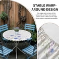 thumbnail image 2 of Lavender Flowers Round Tablecloth for 55-60 Inch Tables,Fitted Table Cover with Elastic Edge,Spring Blooms Botanicals Garden Floral Waterproof Outdoor Table Cloth Protector for Patio Garden Dinner, 2 of 9