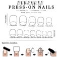 thumbnail image 4 of Clearance Short Shiny Nails In Green French Nail Art Wearable Nails 24PSC, 4 of 5