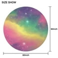 thumbnail image 6 of Colorful Tie Dye Nebula Pattern Round Tablecloth 60"x60",Wrinkle Wipeable Table Cloth for Kitchen Dining Room Picnic Patio Party, 6 of 6