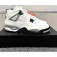 thumbnail image 1 of Ni - ke Size 11.5 - Ni - ke Air Jordan 4 Retro Shoes "White Cement" Fire Red (FV5029-100), 1 of 3