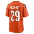thumbnail image 3 of Men's Nike Cam Taylor-Britt Orange Cincinnati Bengals Alternate Game Jersey, 3 of 6