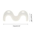thumbnail image 2 of Unique Bargains 1 Pc Wave m Shape Toothbrush Holder for Bathroom White Silicone, 2 of 5