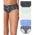 thumbnail image 6 of Hanes Ultimate ComfortSoft Women’s Hipster Underwear, 5-Pack M Sk Gh/Fz P Bl/S Gr/Pr B/N Dy 6, 6 of 7