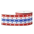 thumbnail image 1 of 10 Yards Flag Day Ribbon Bouquet Wrapping Ribbon Independence Day Wreath Party Decoration Fine Linen Ribbon, 1 of 1