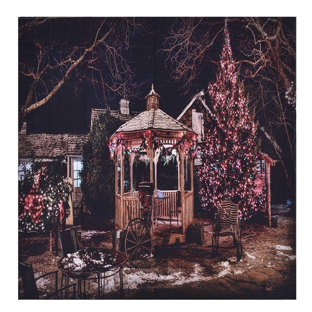 Tapiz navideño suave, duradero, brillante, multifuncional, con patrón único, estilo navideño, 150 x 150 cm