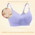 thumbnail image 4 of Sujetador de lactancia para mujeres embarazadas, sujetador sin costuras con clip y almohadilla push-down, conjunto de 2 piezas, 4 of 6