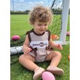 thumbnail image 5 of Cenuakty Girl Football Romper with Bows Plaid Embroidered Sleeveless Bodysuit, 5 of 8