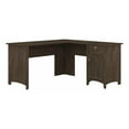 thumbnail image 1 of Scranton & Co 60" Contemporary Engineered Wood L-Desk with Storage in Ash Brown, 1 of 8
