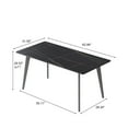 thumbnail image 3 of bokifol Dining Table for 6 People,Artificial Marble Table,Rectangle Furniture with Heavy Duty Legs,Modern Kitchen Table for Home,Dining Room, 3 of 7