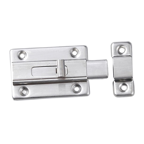 Pestillo deslizante para puerta con 6 tornillos, cerradura deslizante montada en superficie, cerradura deslizante para puertas internas del hogar, , 3 pulgadas