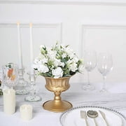 BalsaCircle 2 Gold 6" Mini Compote Vases Roman Style Flower Pedestals Pots Party Events Decorations Supplies