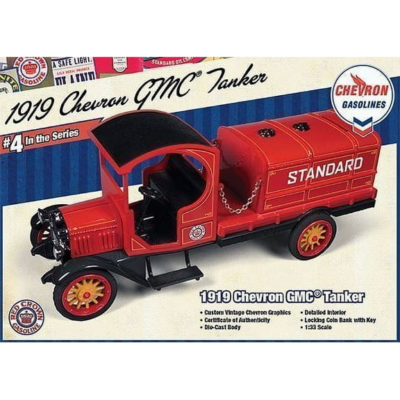1919 Chevron GMC Tanker 1:33 Die Cast Vehicle