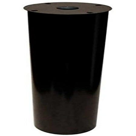 Black Mounting Pole - Erva Pole Mounted Squirrel Baffle, Black, 8