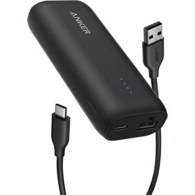 بنك طاقة Anker بسعة 5000 مللي أمبير (5K)، 12 وات، منافذ USB-C USB-A
