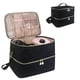 thumbnail image 2 of Bolsa de almacenamiento de de uñas de doble capa, capacidad grande para 40 botellas, soporte portátil para juegos de manicura de lápiz labial, Sunnimix Almacenamiento de esmalte de uñas, 2 of 7