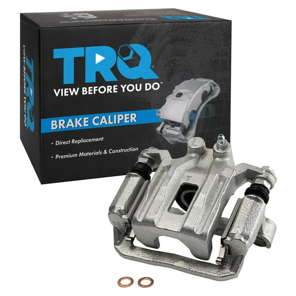 TRQ Rear Left Brake Caliper w/Bracket Drivers Side Compatible with 2005-2021 Nissan Frontier 2005-2015 Xterra