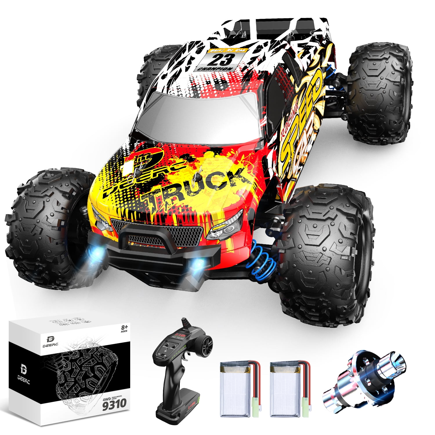 Carro de controle remoto RC Cars para adultos Crianças, 1 18 RC Car RC Truck,  4WD High Speed 40 KM H Off Road Monster  - Dular