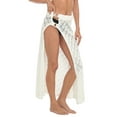 thumbnail image 5 of HDE Women's Crochet Cotton Knit Maxi Skirt Beach Swim Cover Up White L, 5 of 6