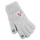 thumbnail image 3 of Guantes de felpa gruesos y cálidos con patrón de muñeco de nieve de invierno, guantes de fibras acrílicas para adolescentes, azul, 3 of 5