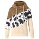 thumbnail image 4 of Sudadera con capucha y estampado de vaca para mujer, sudadera con capucha y cordón de manga larga Fridja  fksj3603, 4 of 5