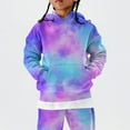 thumbnail image 4 of Mercatoo Oversized Gradient Color Hoodies for Girls Long Sleeve Cotton Pullover Hoodie Sweatshirts Trendy Cute Teen Kids Clothes, 4 of 7