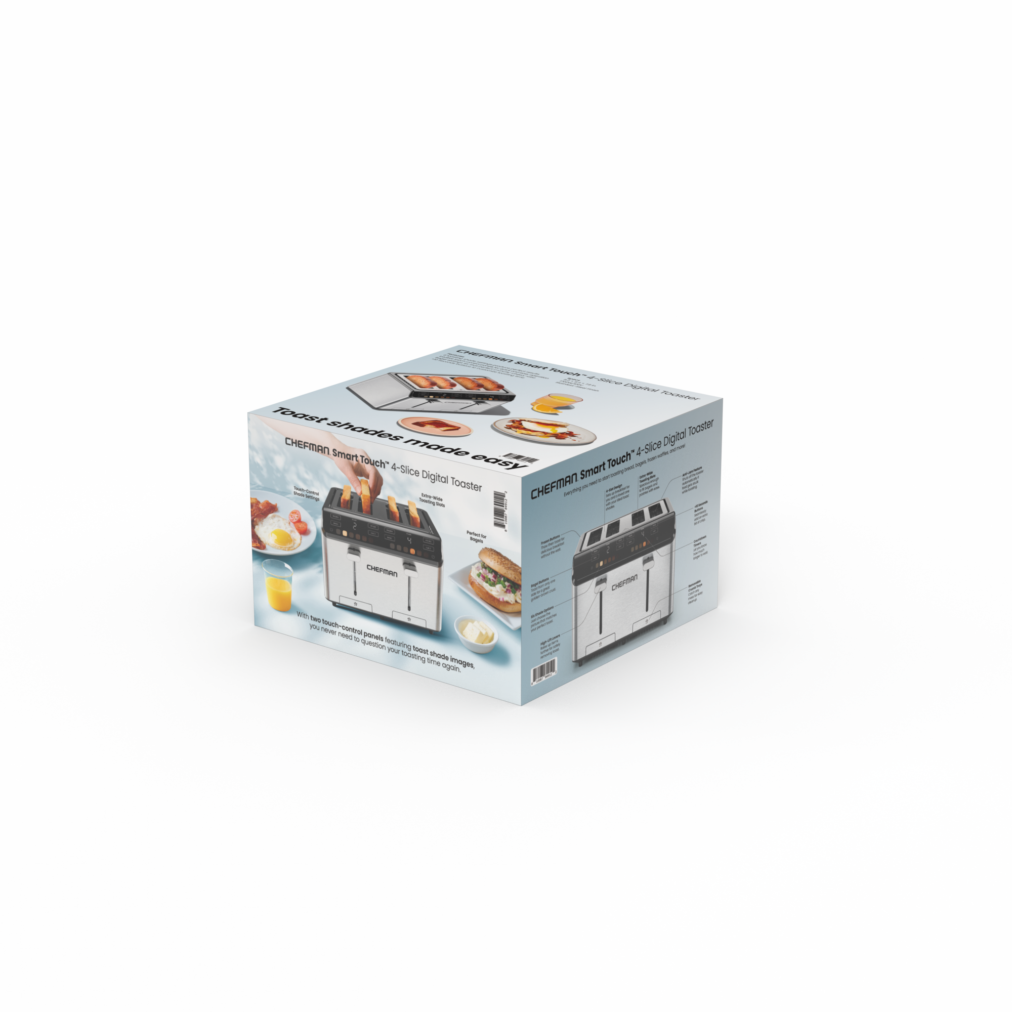 Chefman 4-Slice Touchscreen Toaster, Stainless Steel photo 6