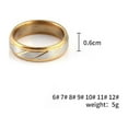 thumbnail image 3 of Anillos de acero inoxidable Sonducket con rayas de sarga Para hombre y mujer Talla 12, 3 of 6