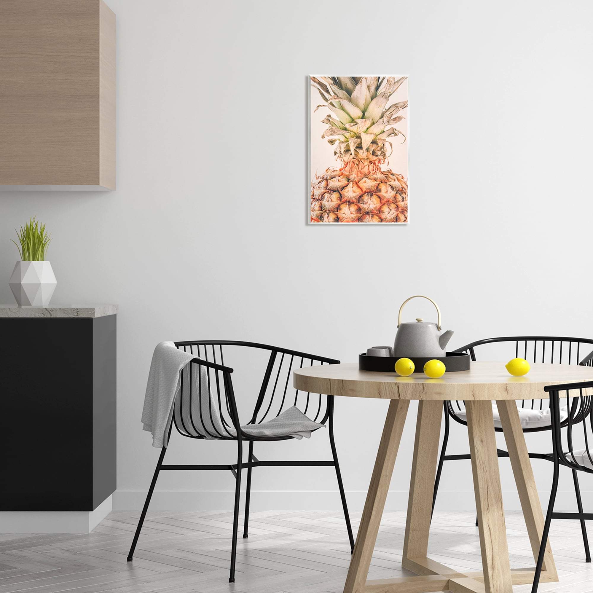 Stupell Industries Tropical Pineapple Photography Food & Beverage Photography Unframed Art Print Wall Art