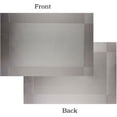 thumbnail image 2 of Placemats Set of 4 Washable Easy to Clean Woven Vinyl Table Mats for Kitchen Table Woven Table placemats Mats 12x18 inches (Grey), 2 of 7