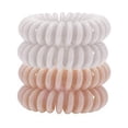 thumbnail image 2 of Kitsch Spiral Hair Ties, Coil Hair Ties, Ponytail Holder, 4pcs, Nude, 2 of 3