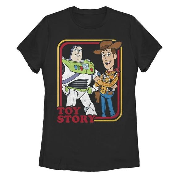 Women's Toy Story Buzz & Woody Portraits Graphic T-Shirt