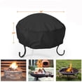 thumbnail image 2 of Basics 42D Protective Cover for Round Fire Pit 96cm*50cm, Black, 2 of 7