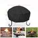 thumbnail image 3 of Cubierta redonda para hoguera de tela Oxford resistente 420D, cubierta para chimenea exterior de Patio de cobertura completa, cubierta impermeable para brasero, 3 of 5
