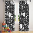 thumbnail image 5 of Blackout Kids Curtains,Halloween Doodle Elements Childrens Insulated Curtains Set Of 2,Bedroom Essentials,Toddler Room Decor 42"x84", 5 of 5