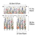 thumbnail image 3 of Watercolor Wildflower Butterfly Print Short Cafe Curtain,Light Filtering Washable Half Window Tier,Valance Curtain for Kitchen,Cafe,Laundry Home Decor, 3 of 6