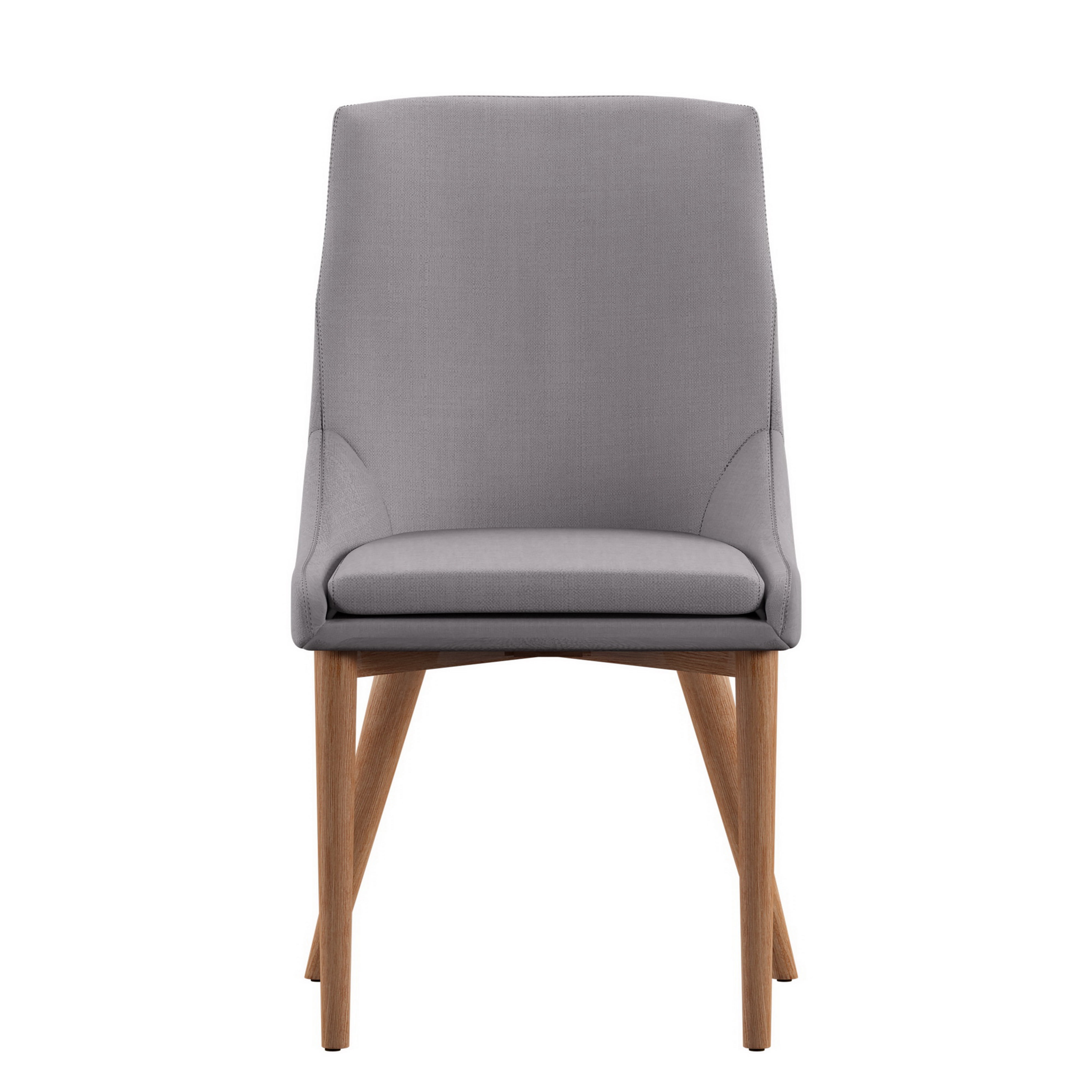 Weston Home Chelsea Lane Dining Chair, Set of 2, Light Grey