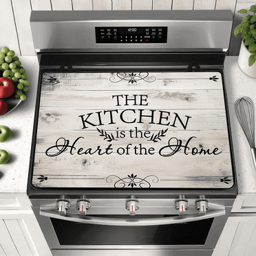 28.5x20.5"/72.5x52cm Rubber Stove Top Cover for Electric Stove, Range, Induction Cooker Glass Ceramic Cooktop Protector, Heat Resistant Anti-scratch Non-slip Stovetop Cover Protective Pad