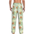 thumbnail image 3 of Xecao Tropical Flowers Men's Straight Lounge Pajama Pants: The Ultimate in Comfortable Sleepwear, 3 of 9