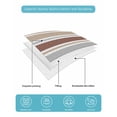 thumbnail image 4 of Quilt King Size Bedding Set, Beige Khaki Striped Reversible Summer Quilt 3 Pieces, Farmhouse Stripes Modern Abstract Art Lightweight Bedspreads Coverlets with 2 Pillow Shams for All Seasons, 4 of 5