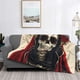 thumbnail image 2 of Fotbe Gothic Skull With Roses Manta de Franela con Estampado, Manta Ultrasuave para Cama, Sofá, Auto, Hipoalergénica y Antibolitas-80"x60", 2 of 6