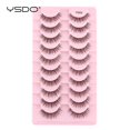 thumbnail image 1 of YSDO 10 pares de pestañas naturales hechas a mano pestañas de visón 3D pestañas postizas esponjosas y tenues maquillaje Cilios pestañas postizas suaves Maquiagem, 1 of 5