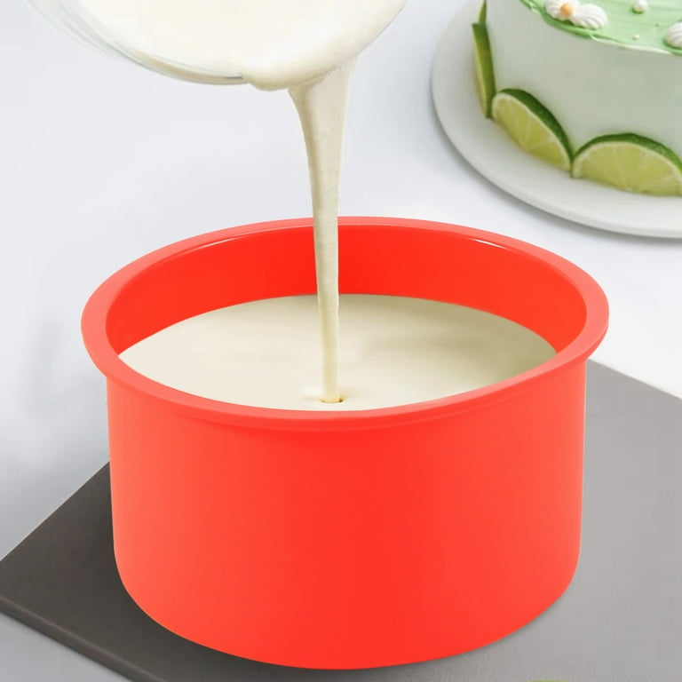 Silicone Mini Cake Molds 4 Inch Round Baking Pan Non-Stick